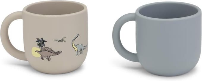 Konges Slojd - Drinkbekers - 2 pack - Siliconen - Dino