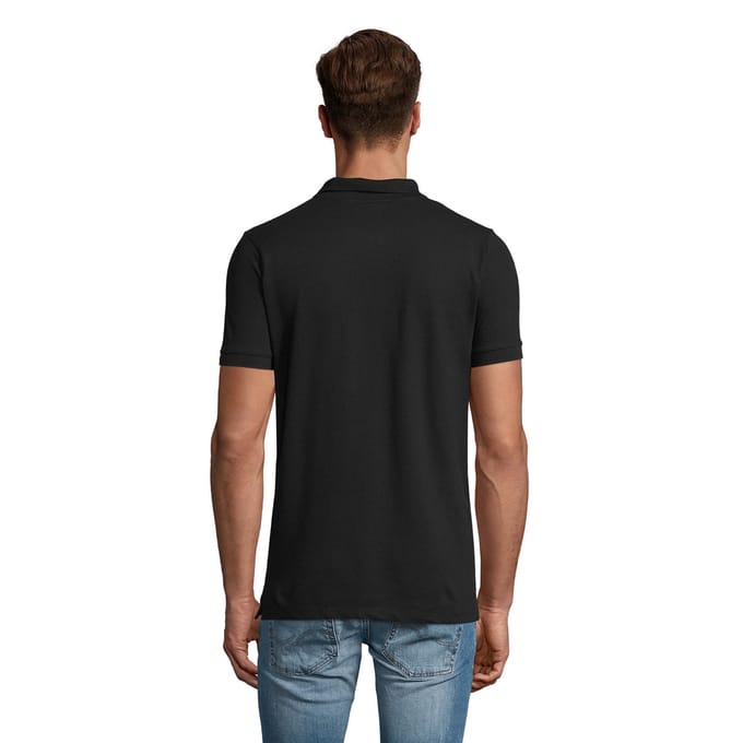 SOLS Heren Phoenix Poloshirt (Zwart)