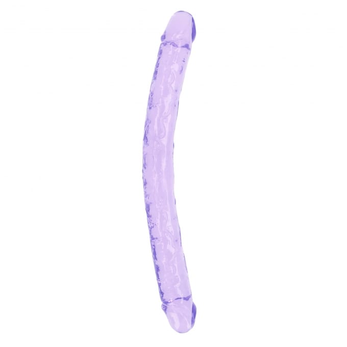 Shots - RealRock REA160PUR1 - Realistic Double Dong - 18'' / 45 cm - Purple