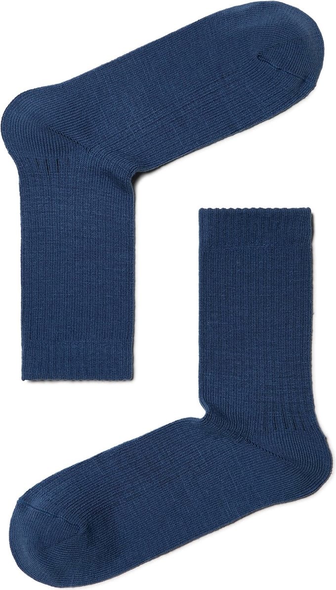 3-PAAR Herensokken winter (dik) rib-structuur | denim blauw, maat 44/45 (29)