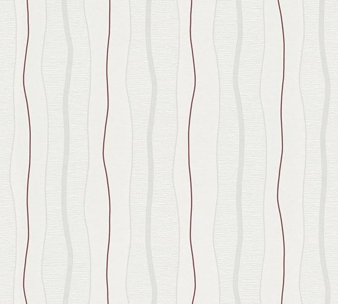STREPEN BEHANG | Modern - Crème Rood - A.S. Création Casual Living