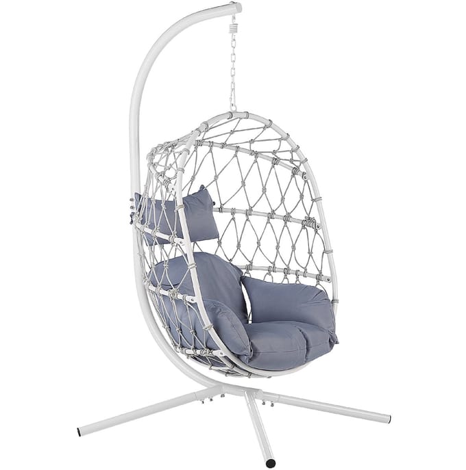 ADRIA - Hangende stoel - Wit - Polyester