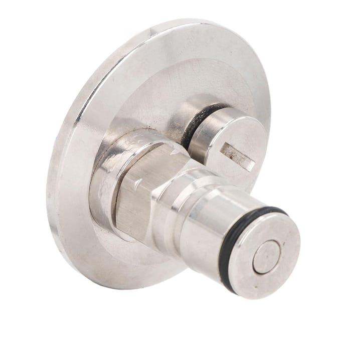 1.5in Tri Clamp naar Ball Lock Post Adapter met Drukafvoerventiel Snelle Installatie Ball Lock Post white