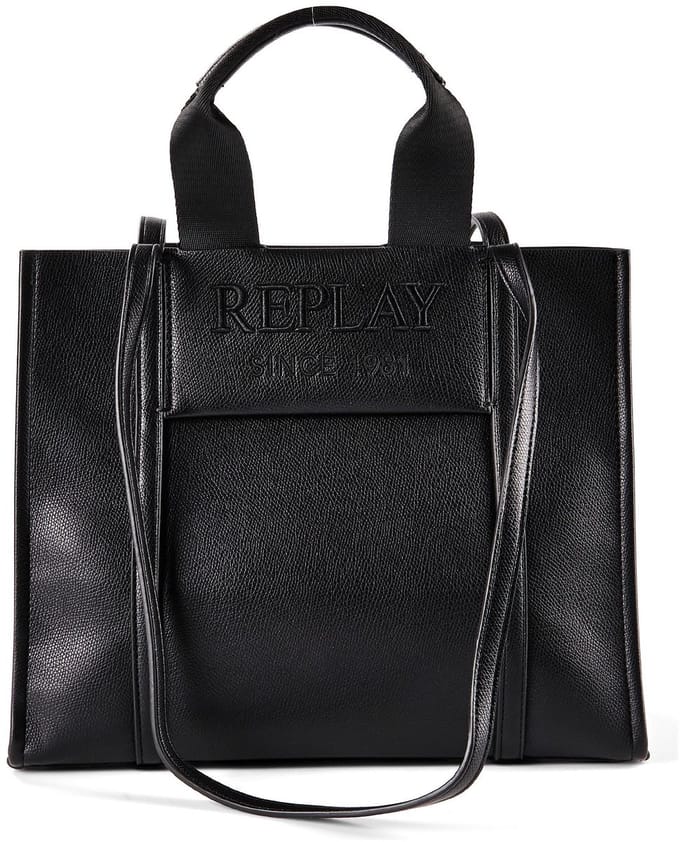 REPLAY handtas Handbag Black zwart