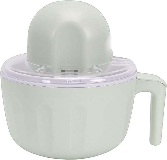 Elektrische Ijsmachine - IJsmaker - Zelf IJs Maken - Compact Draagbaar Ontwerp - 500 ml - Wit