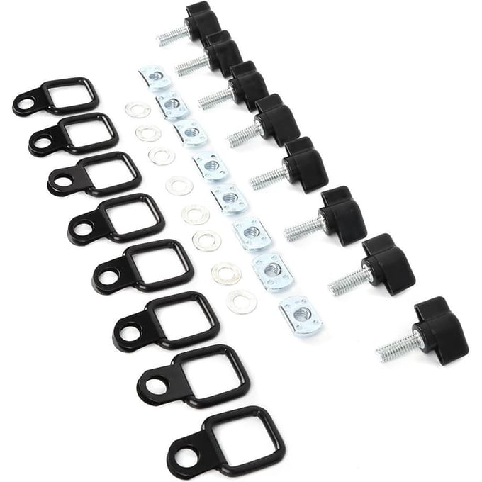 Hardtop Snelverwijderingsbevestigingsset Duimschroef Moer Sjoroog D-ring Past voor Jeep M10 M8