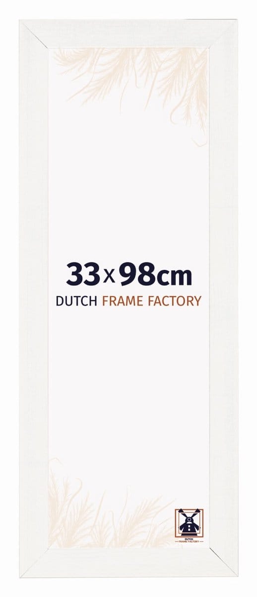 Fotolijst 33x98 cm - MDF - Wit Geveegd - Praag