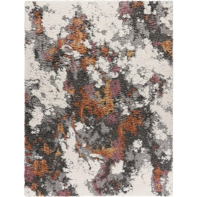 Hoogpolig tapijt Vincenta multicolor 60x100 cm