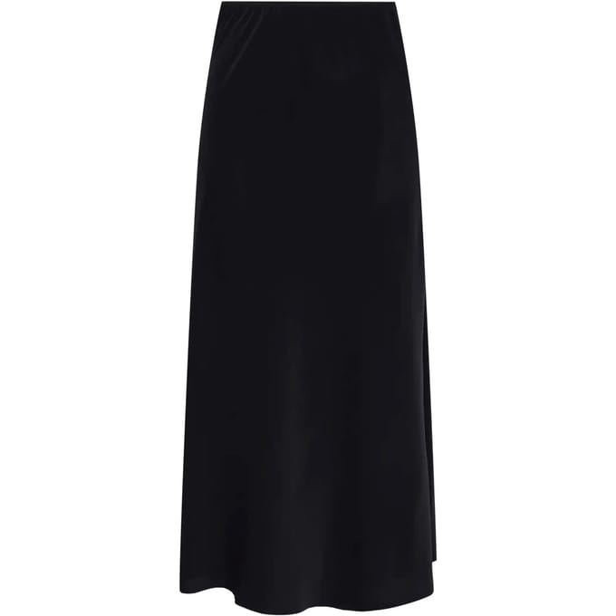 Uitlopende maxi-rok met elastische band model 'FRANAN'