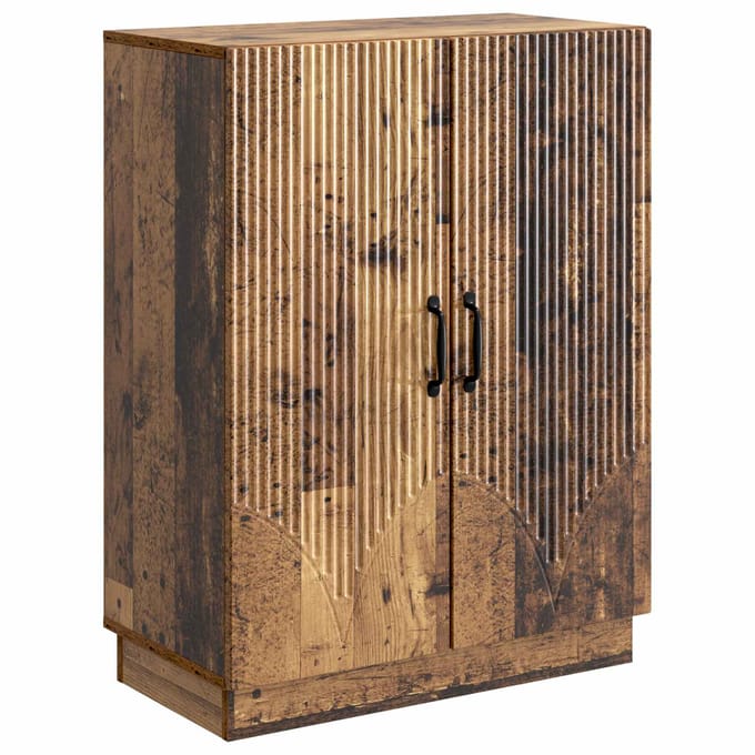 vidaXL - Dressoir - Oud - hout - 66 - x - 34,5 - x - 87 - cm - Bewerkt - hout