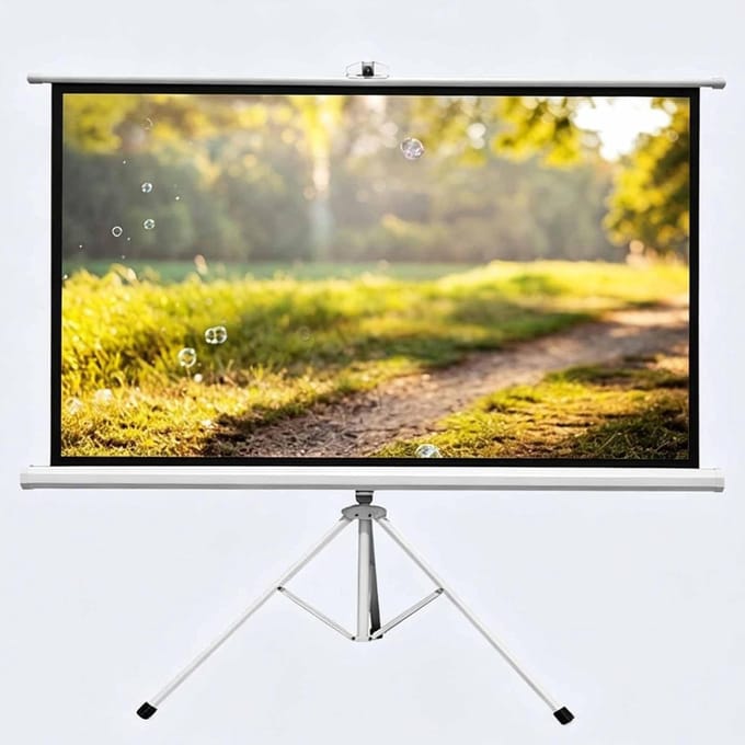 Projectiescherm - HD Bioscoopscherm - Thuisbioscoop Presentatie - Kreukvrij Glasvezel - 50 Inch - Wit