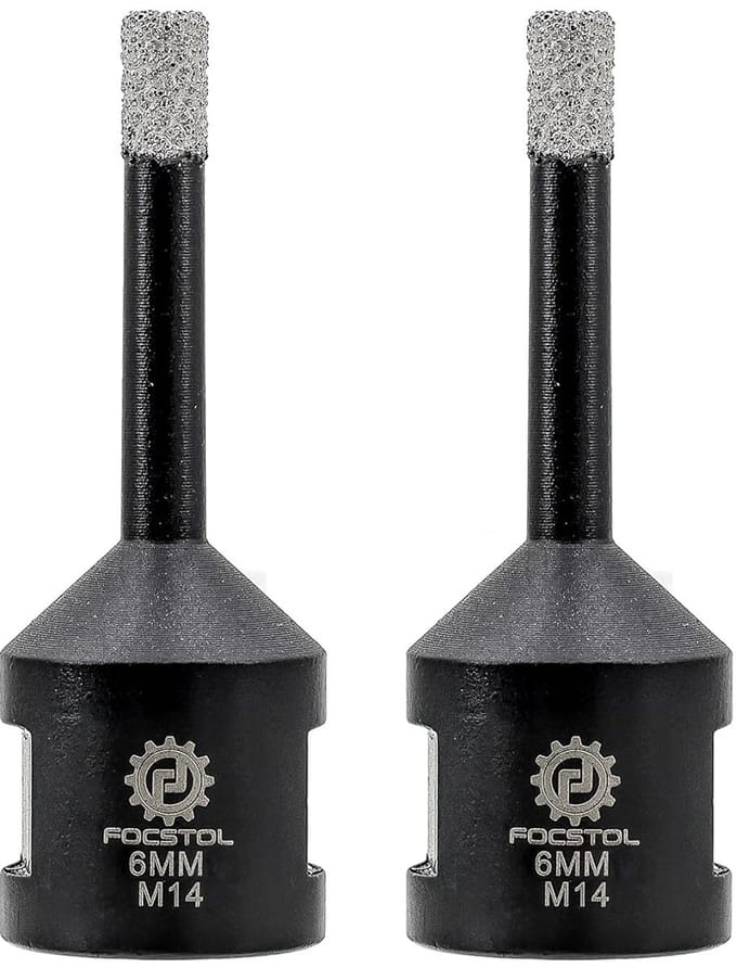 Diamant Tegelboor Set 6 mm Vacuüm Gesoldeerd voor Tegels, Graniet en Steen