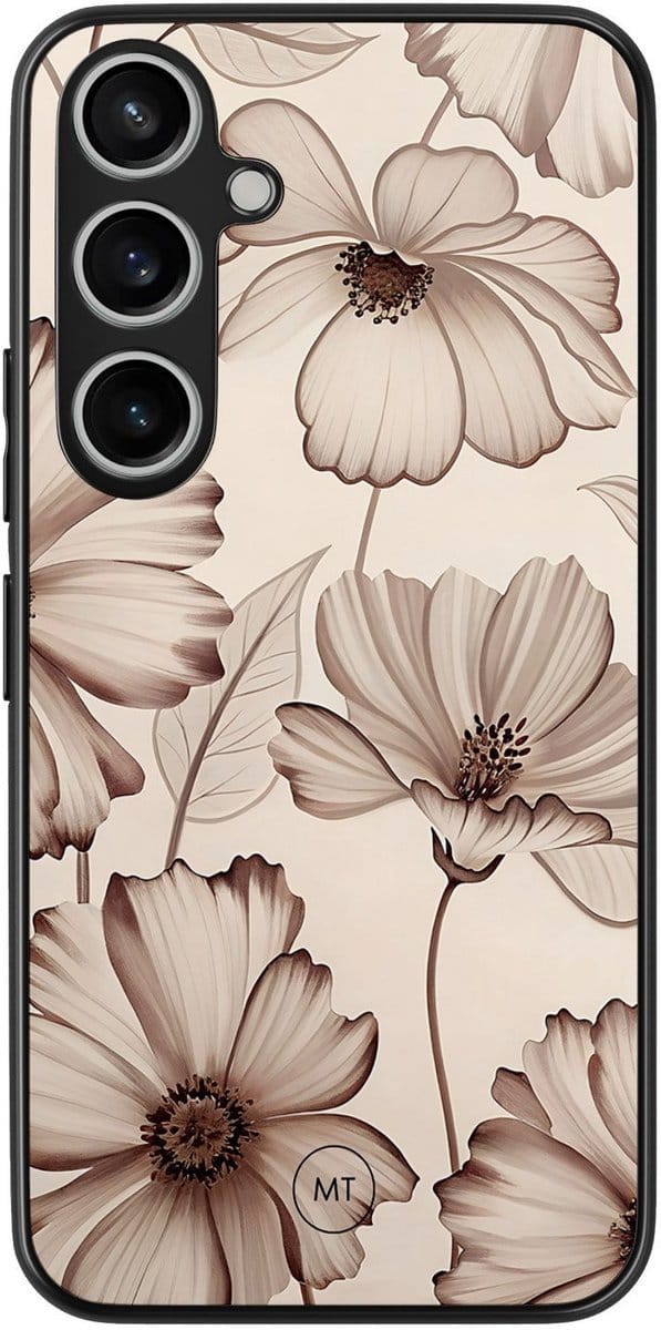 iPhone 5/5s/SE hoesje - Damask motief zwart