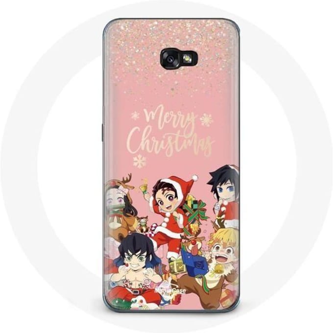 Coque pour Samsung Galaxy A3 2017 Demon slayer merry christmas affiche Anime Manga