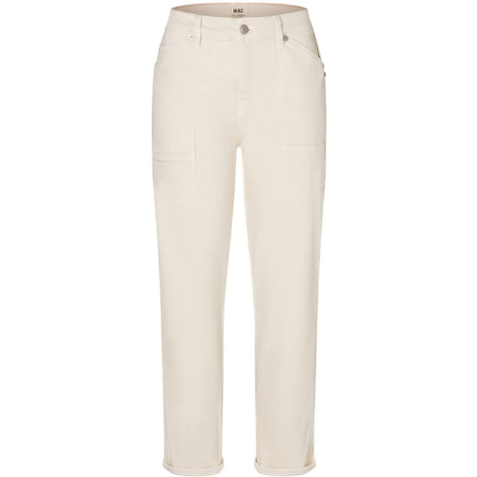 Slim fit broek met opgestikte zakken model 'Iowa'