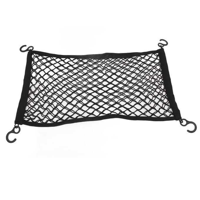 Campingwagen Bagagenet Latex Hoge Elasticiteit Haakontwerp Elastiek Vast Dubbellaags Mesh Bagagenet white