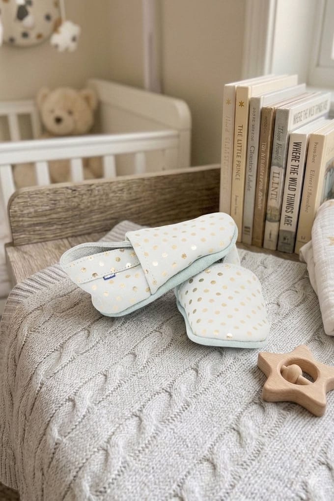 Stabifoot Babyslofjes – Zacht Leer – Elastisch – Cadeaudoos - Barefoot - 3002 GREY 18 - 24