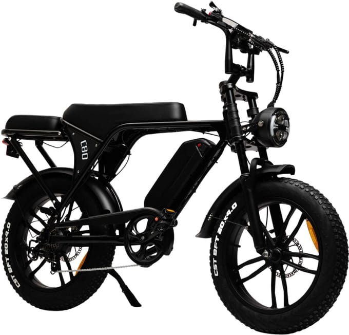 Ouxi C80 6.0 Fatbike 20 Inch – 25 km/u – Hydraulische Remmen –
