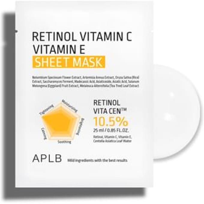 APLB - Retinol Vitamin C Vitamin E Sheet Mask - Sheetmasker