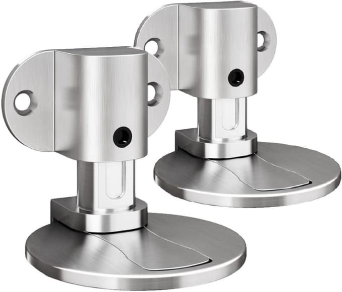 Dailygoods- Deurstopper Verstelbaar - Magnetische Deurstopper - Deurstoppers voor Binnen - Onzichtbare Deurstopper - Vloerbeugel - Roestvrij Staal - Deurbuffer