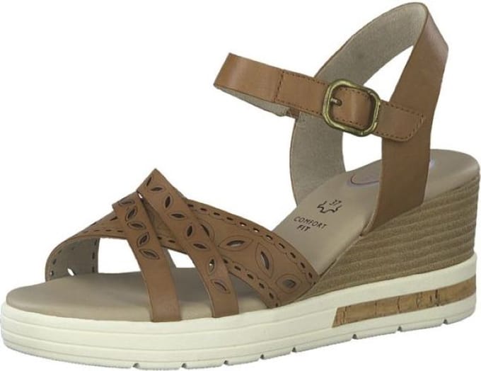 Tamaris | Sleehak | Comfort fit | Bruin | 7cm. hak | Maat 37