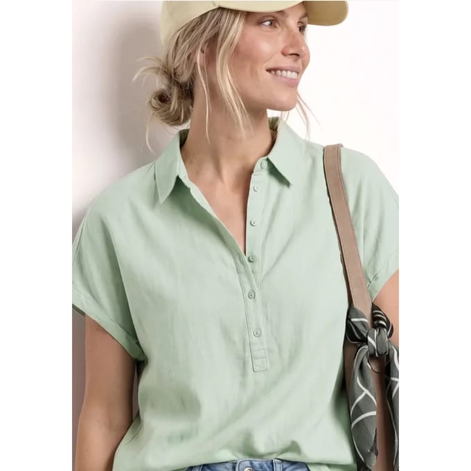 Linnen mix blouse shirt
