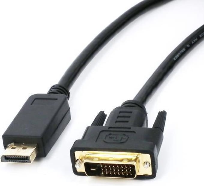 DisplayPort naar DVI kabel, 1 meter