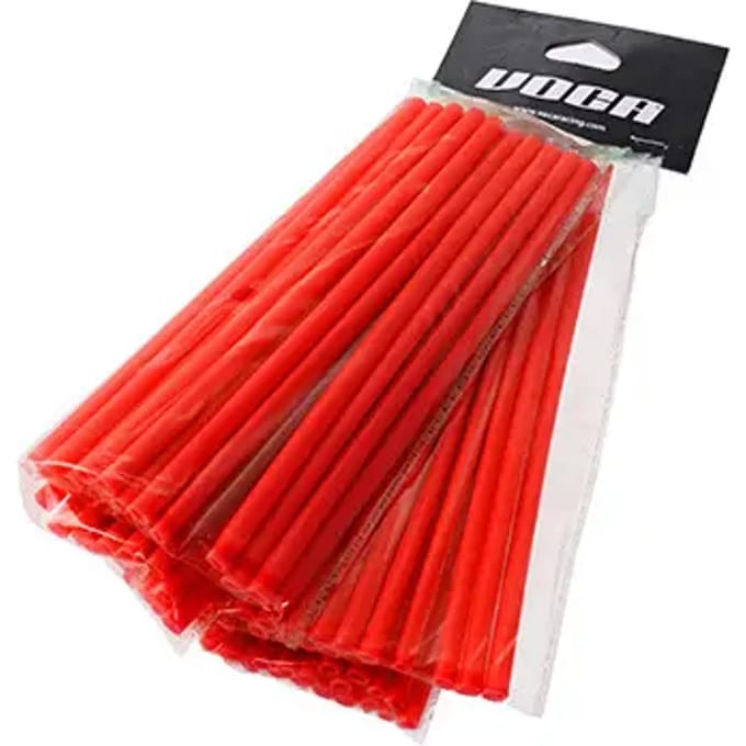 Motorfiets spaak covers kit voor + achter Voca Racing Spokes
