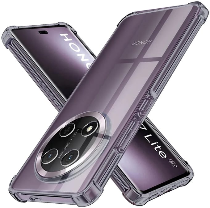 Hoesje geschikt voor HONOR Magic7 Lite/X9c - Techsuit Shockproof Silicone Back Cover - Zwart