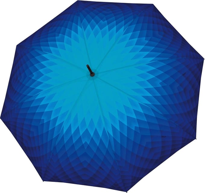 doppler paraplu Carbonsteel Long AC Fusion Blue blauw