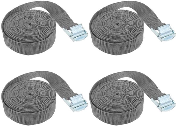 Verstelbare spanbanden voor vrachtbagage - 4 m x 25 mm, set van 4