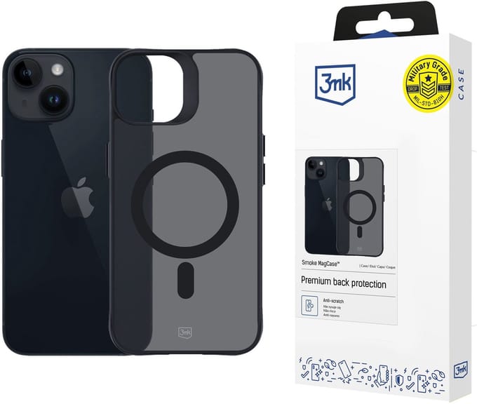 Hoesje voor Apple iPhone 13/14 – 3mk Smoke MagCase