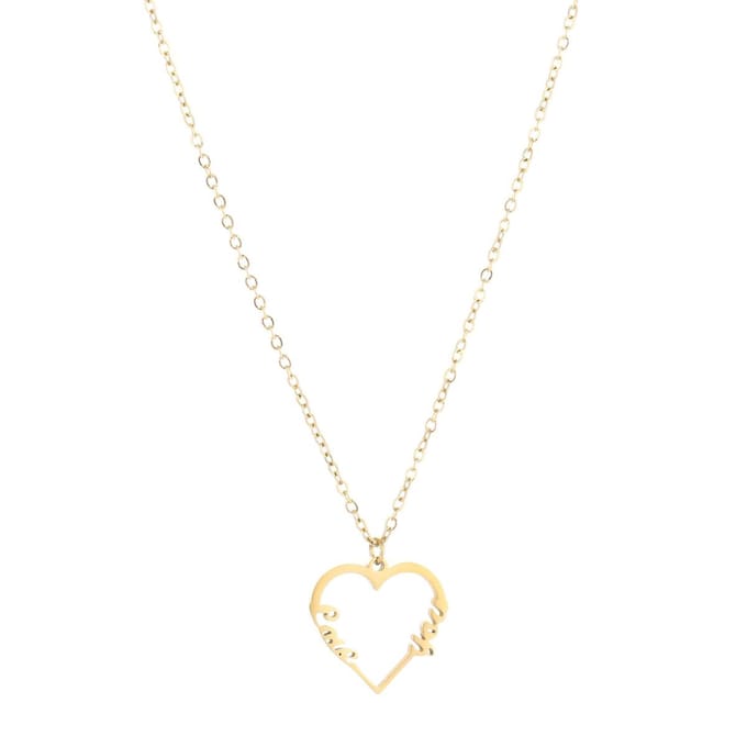 Michelle Bijou - Ketting hart - Love You - Gold