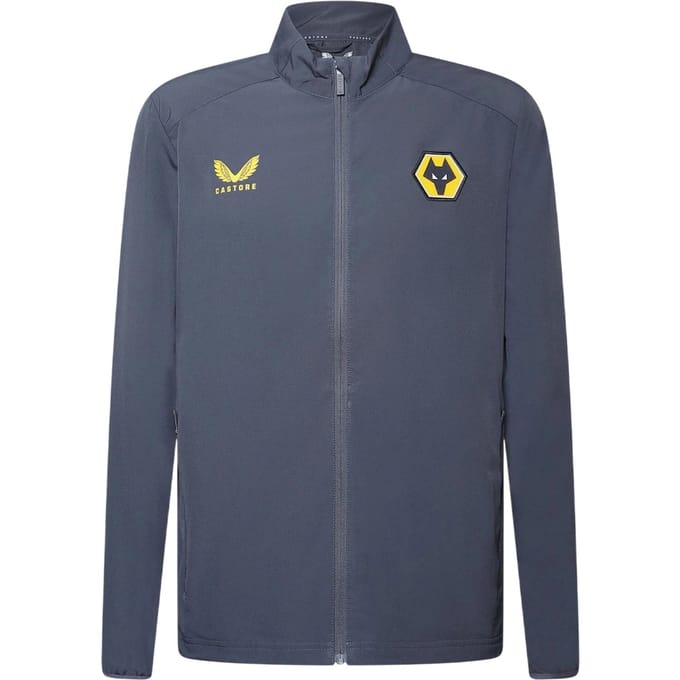 Castore Wolverhampton Wanderers FC-voetbaljas voor heren (Ebbenhout)