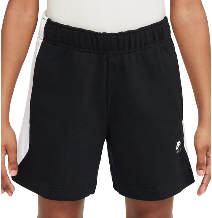 Nike air fleeceshorts kids in de kleur zwart.