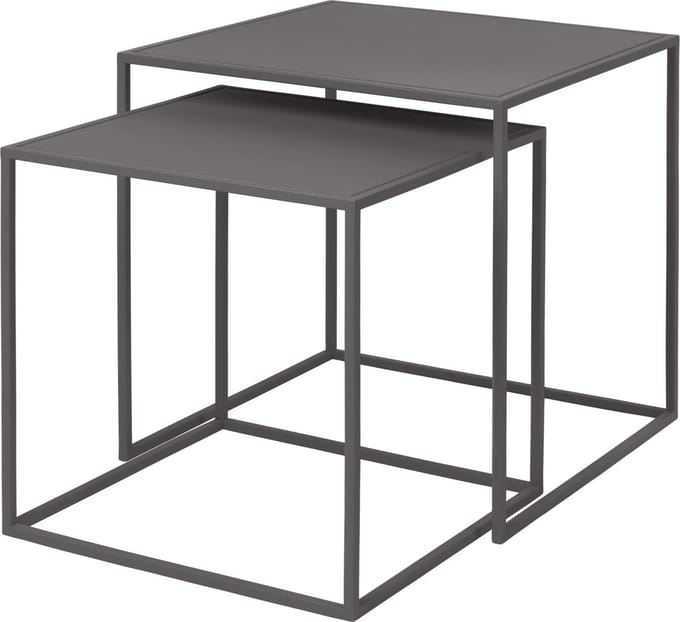 Blomus FERA Bijzettafels - Set van 2 - Steel Gray