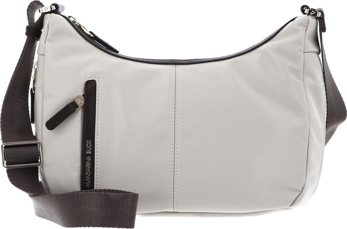 MANDARINA DUCK schoudertas Hunter Hobo Bag Whitecap Gray crème