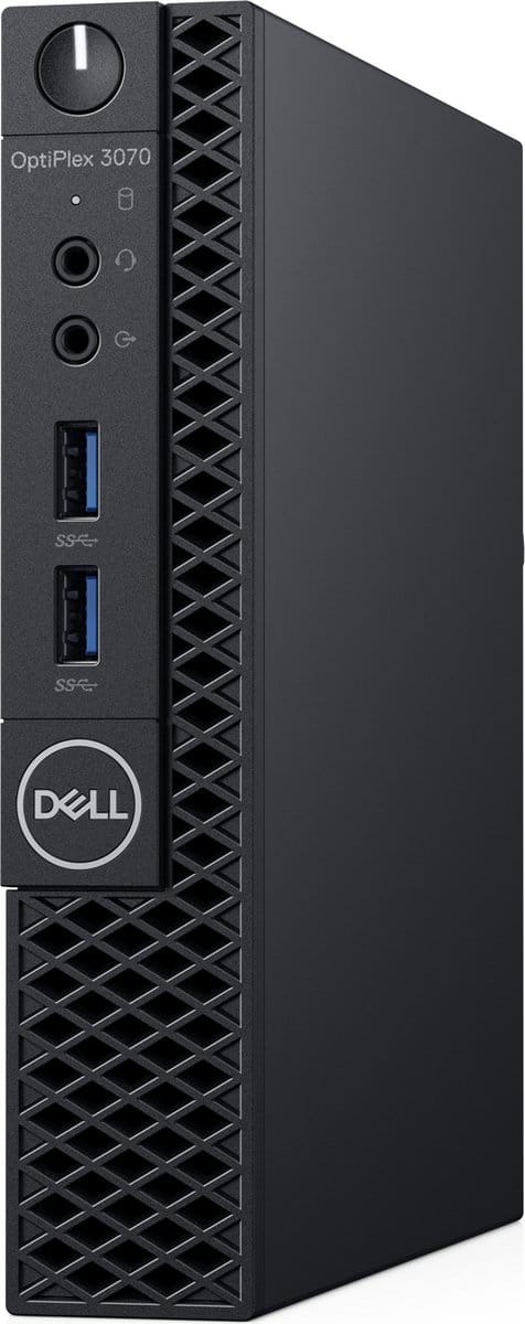 DELL OptiPlex 3070 Intel® 9ste generatie Core™ i3 i3-9100T 4 GB DDR4-SDRAM 128 GB SSD Zwart MFF Mini PC