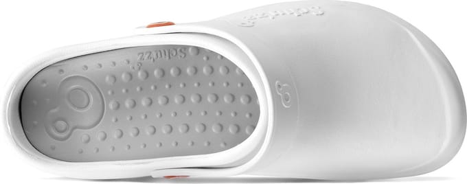 Schu'zz Schuzz herenklompen voor beroepsgebruik PROTEC Homme effen Blanc & Gris / Wit