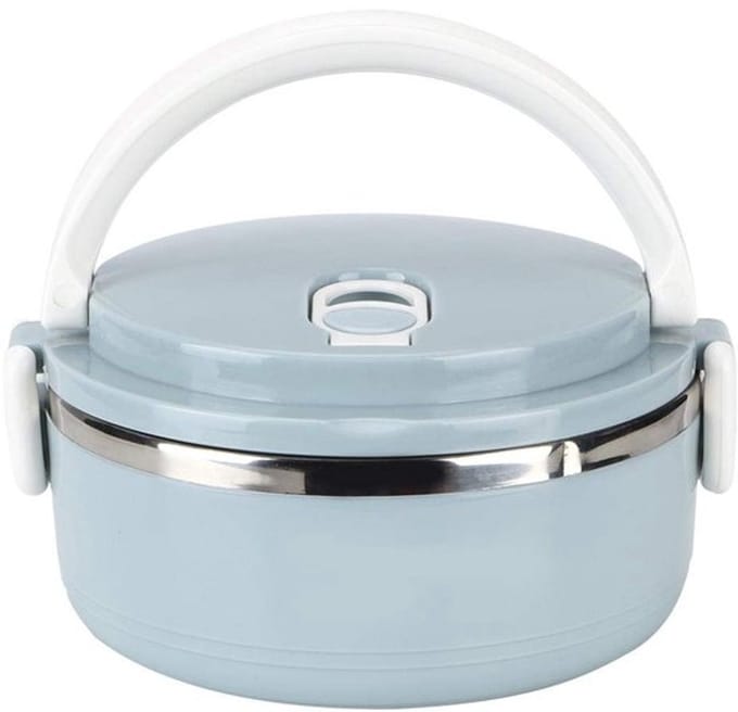 Warmte-isolerende voedselcontainer, draagbare roestvrijstalen warmte- en koude-isolerende lunchbox voor studenten, kantoor, 1-laags