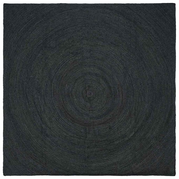 vidaXL - Vloerkleden - Donkergrijs - 200 - x - 200 - cm - Jute