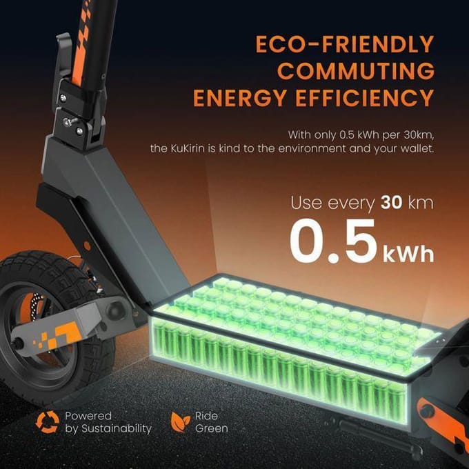 2025 Véhicule électrique pliant Kukirin G2 1200W 48V 15Ah 45KM/H55KM 10''.