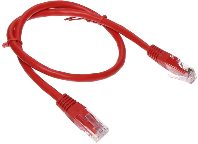 DELTA Serie - Patchkabel - RJ45 - 0.5 m - Rood
