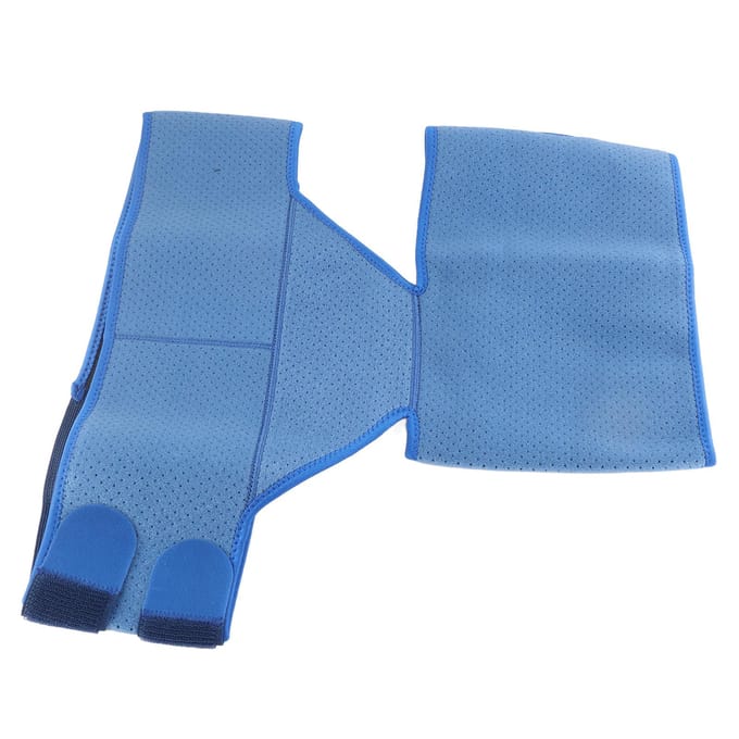 Bande Élastique Améliorée Double Pression Caoutchouc Antidérapant Respirant Protecteur Taille Jambe blue
