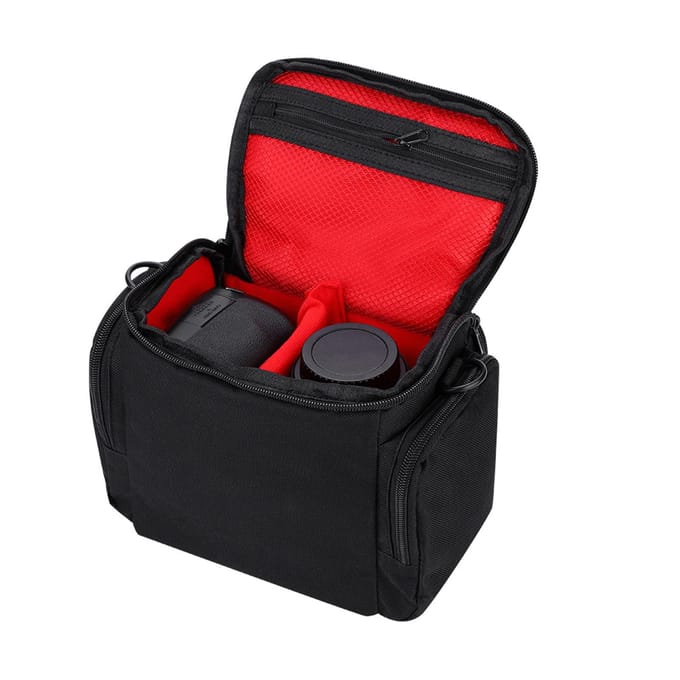 Caden D11 Medium Cameratas voor Nikon Canon Sony DSLR en systeemcamera's gray