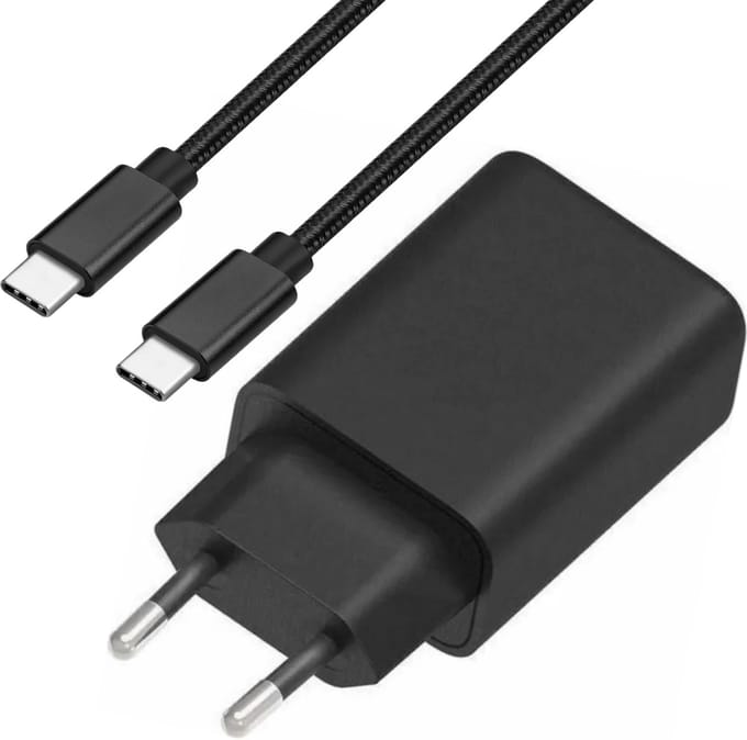 20w oplader usb C - 1 meter - Usb C naar usb C - Snellader - 20w power adapter - Fast Charger