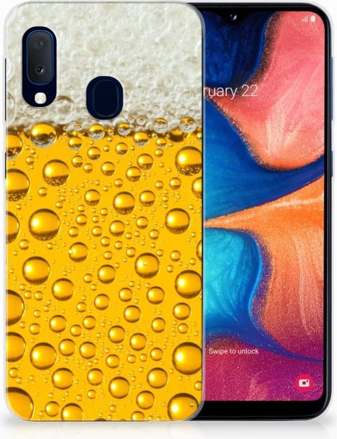 Samsung Galaxy A20e Siliconen Case Bier