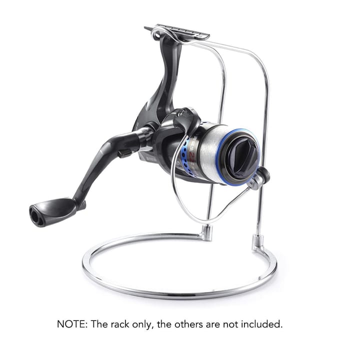 Spinning Reel Rack Vistuig Stand Visserij-reel Plank Visserij-reel zilver