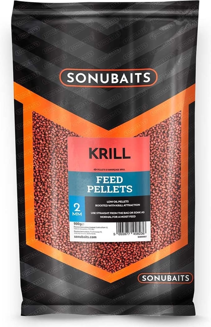 Sonubaits Feed Pellets - Krill - 4mm - Rood