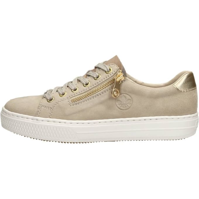 Rieker - Dames Veterschoenen Beige 37